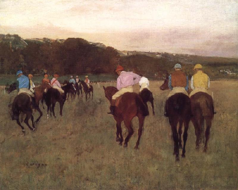 Edgar Degas Racehorse ground oil painting picture